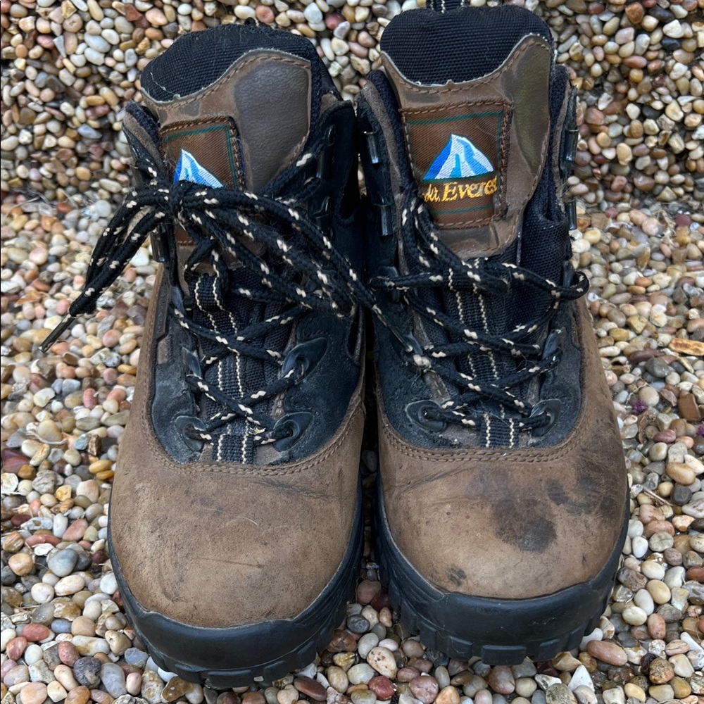 Mt. Everest His/Her sturdy Brown and Black Hiking Boots